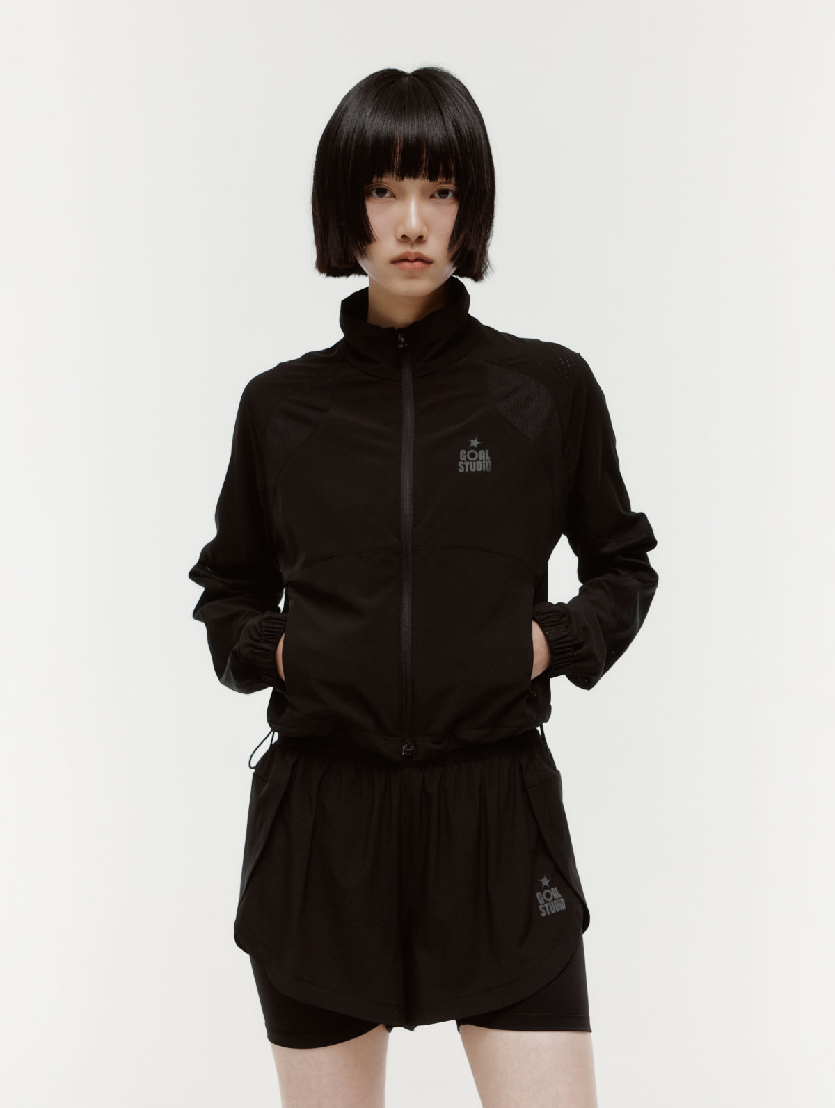 W'S PUNCHING LIGHT JACKET - BLACK