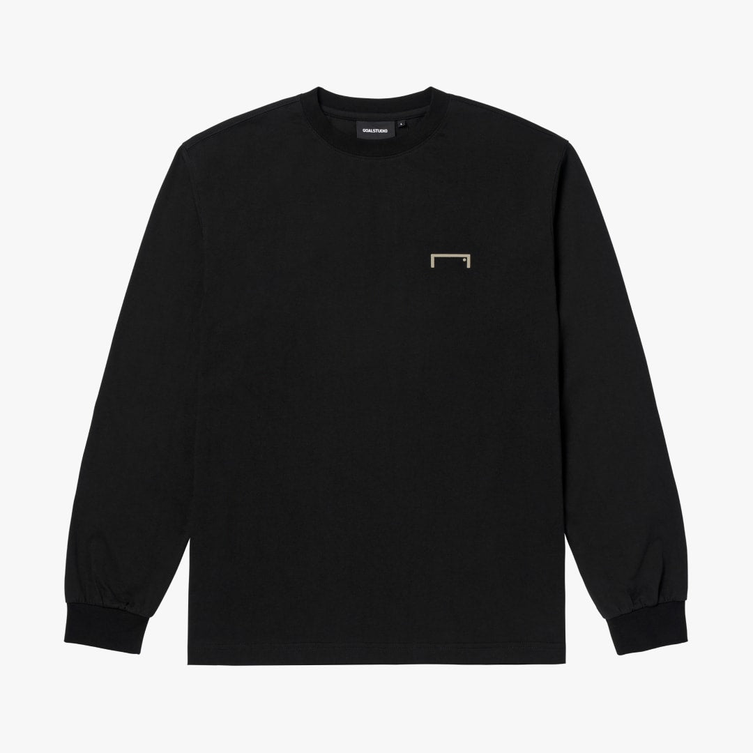 ゴールスタジオ エッセンシャル ゴール ビッグロゴ ロングスリーブ TEE ブラック