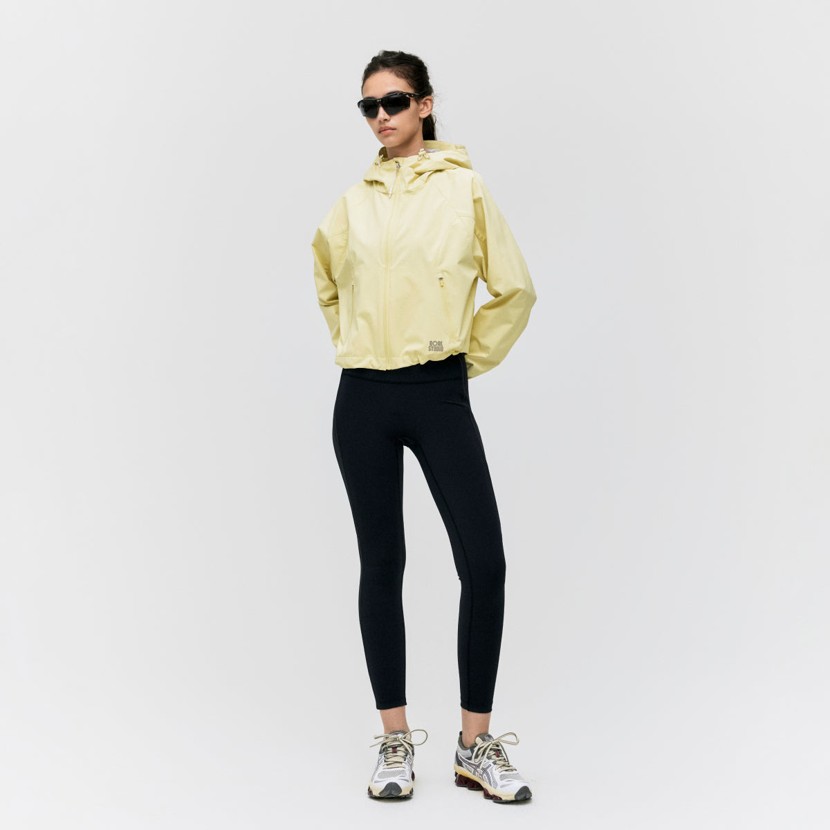 W'S 3LAYER CROPPED ACTIVE JACKET - LIGHT YELLOW