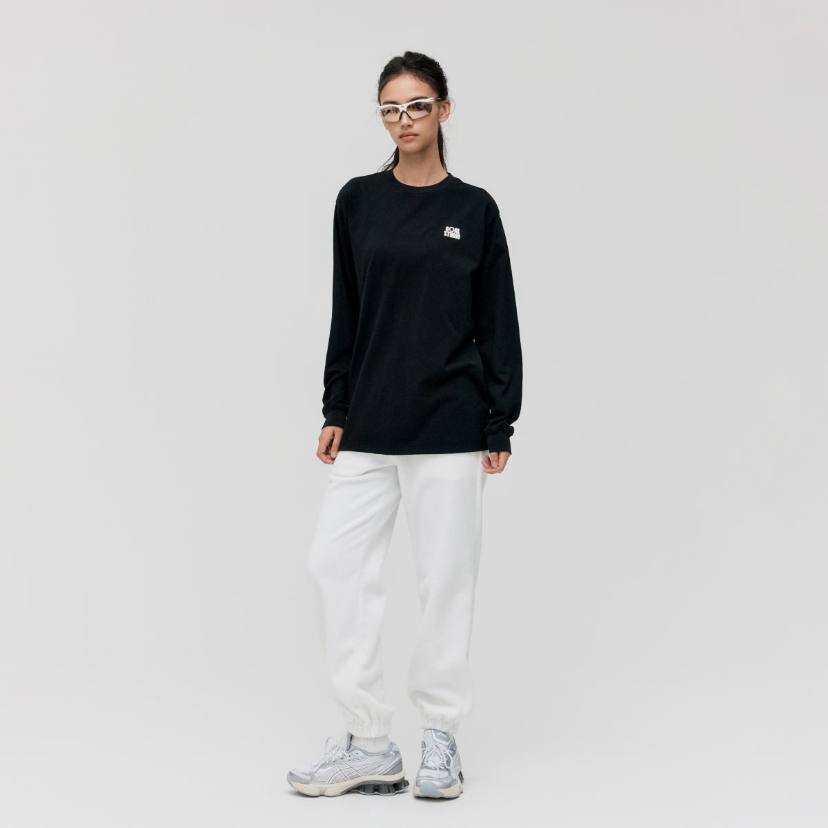 ESSENTIAL LAYERED LONGSLEEVE TEE - BLACK