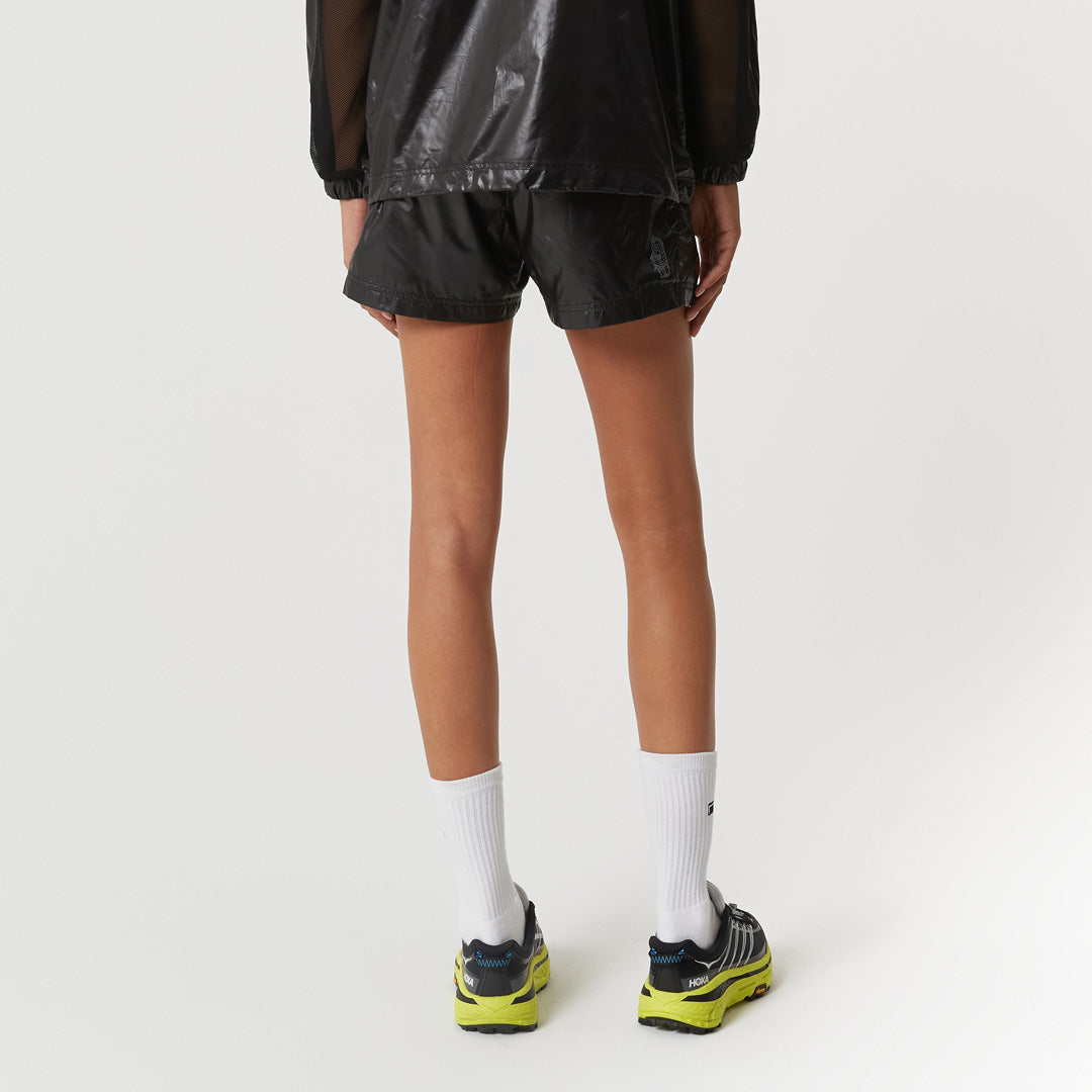 ゴールスタジオ グロッシー メッシュ ライン ショーツ ブラック