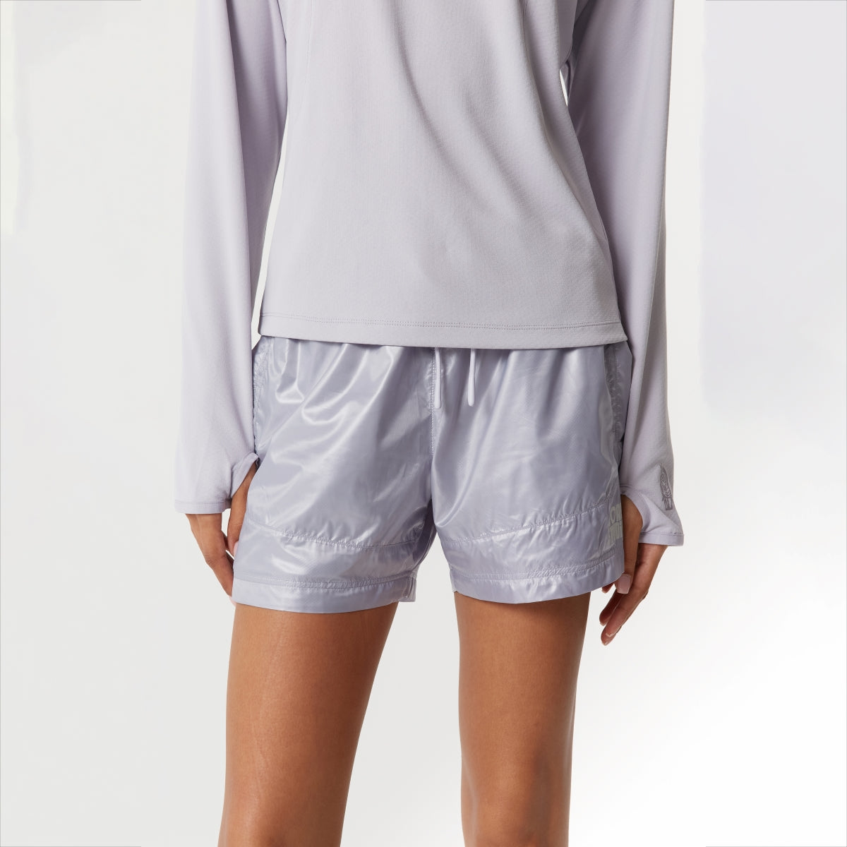 ゴールスタジオ グロッシー メッシュ ライン ショーツ ラベンダー