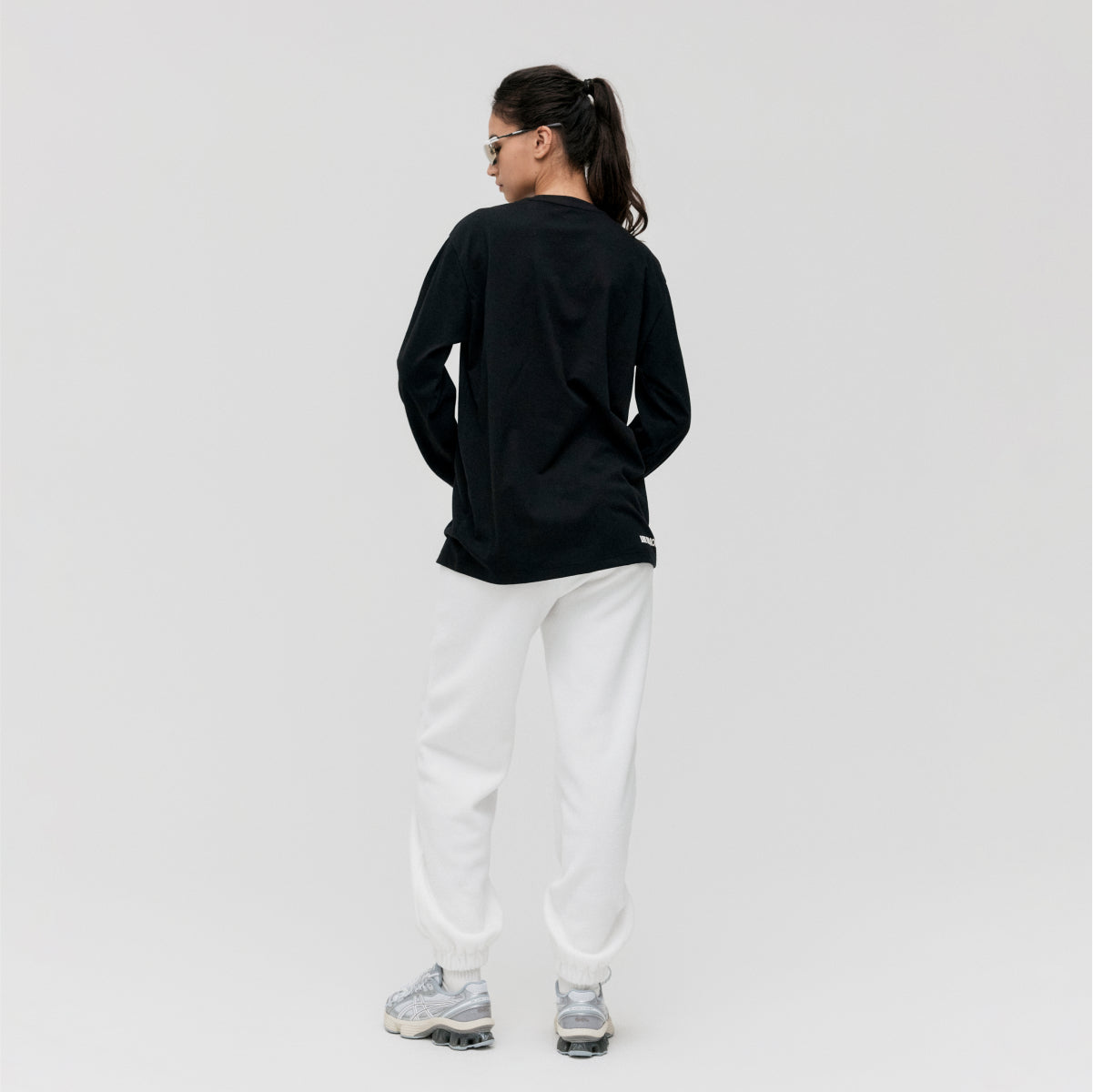 ESSENTIAL LAYERED LONGSLEEVE TEE - BLACK
