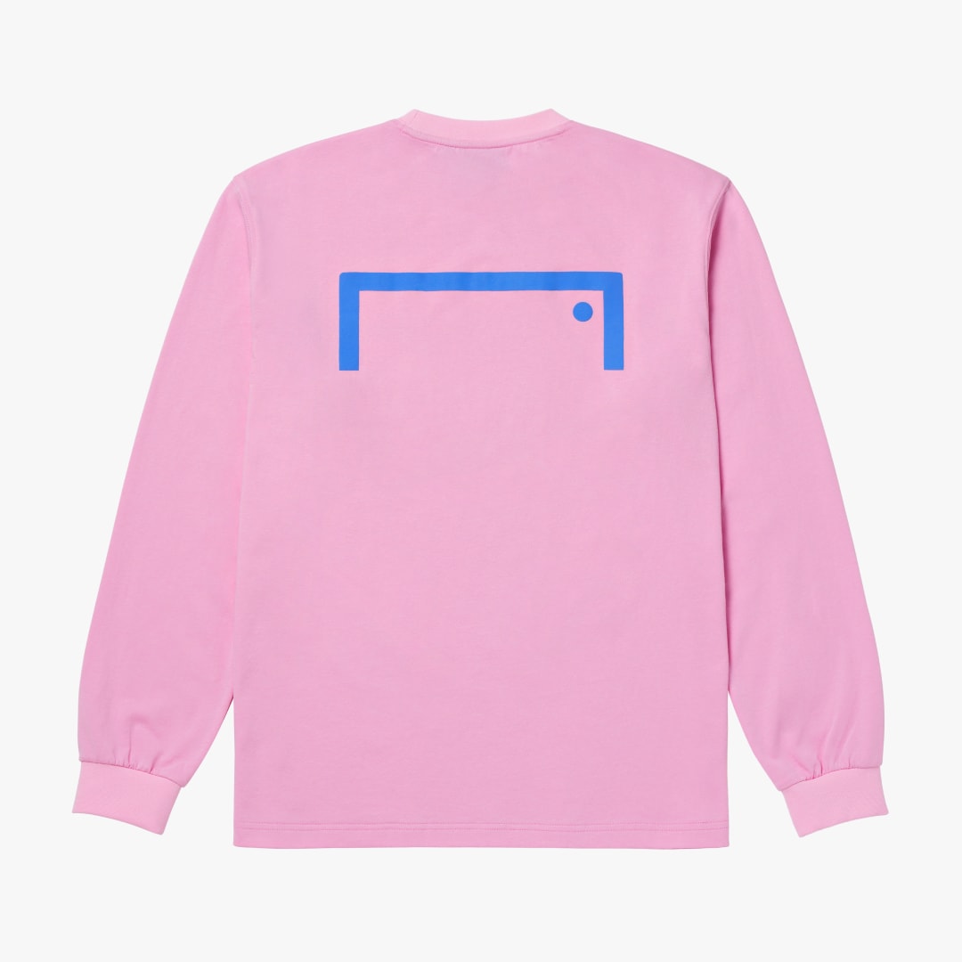 ゴールスタジオ エッセンシャル ゴール ビッグロゴ ロングスリーブ TEE ライトピンク