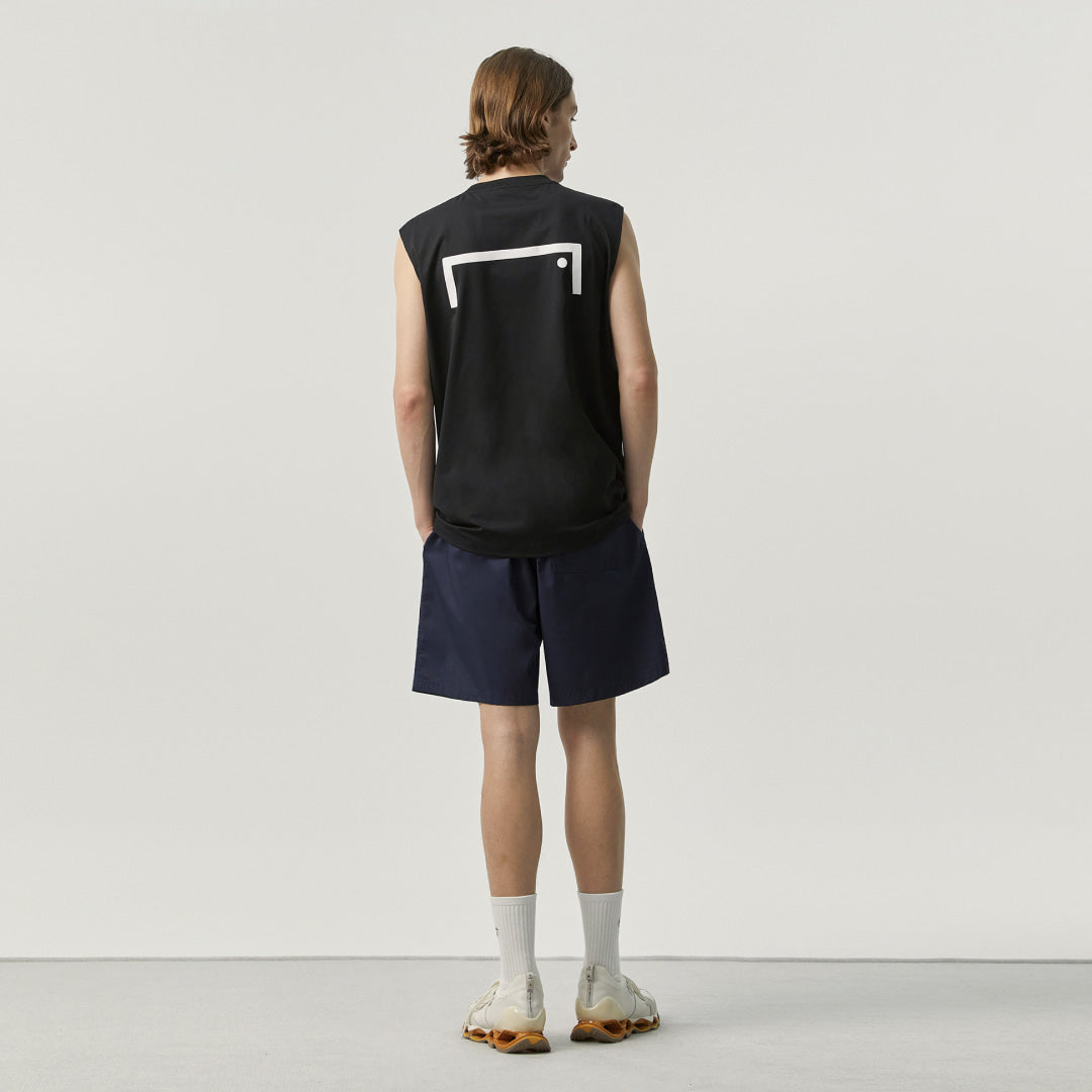 ゴールスタジオ エア ドライ ゴール スリーブレス ブラック