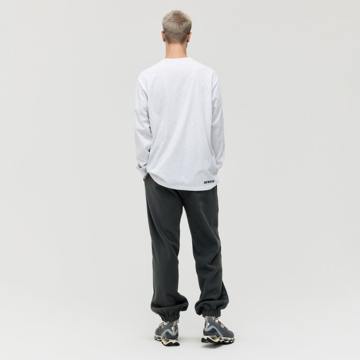 ESSENTIAL LAYERED LONGSLEEVE TEE - MELANGE GREY