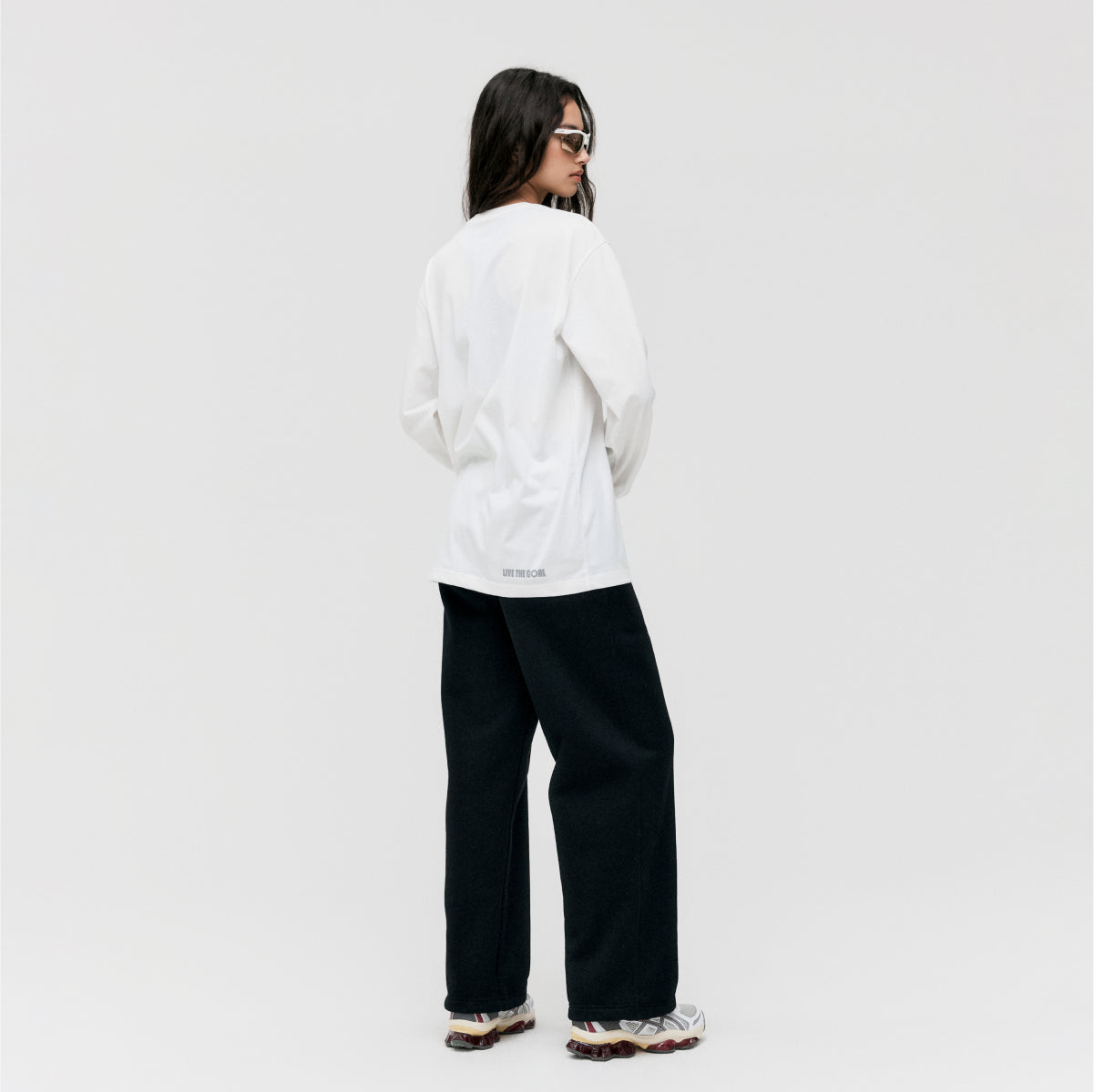ESSENTIAL LAYERED LONGSLEEVE TEE - OFF WHITE