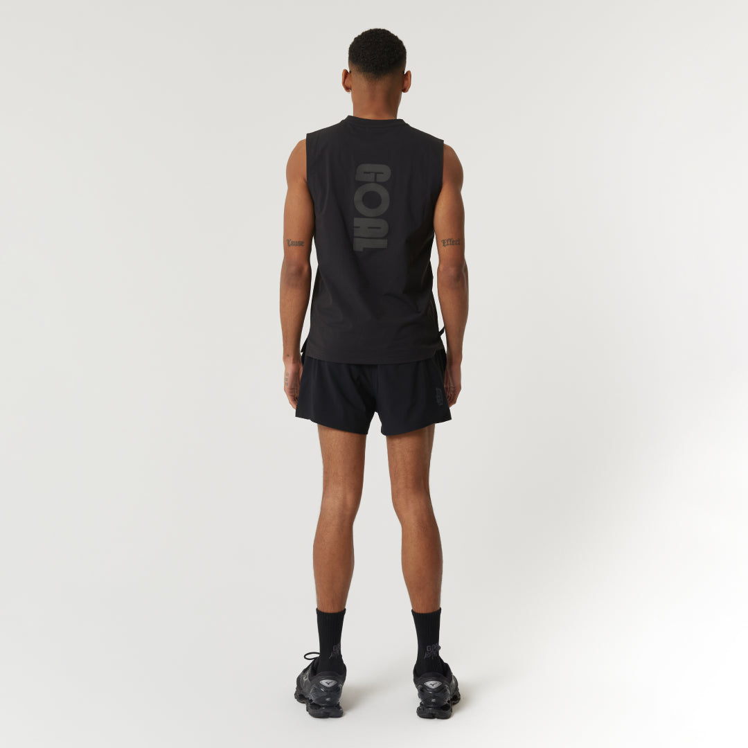 ゴールスタジオ メンズ エア ドライ スリーブレス ブラック