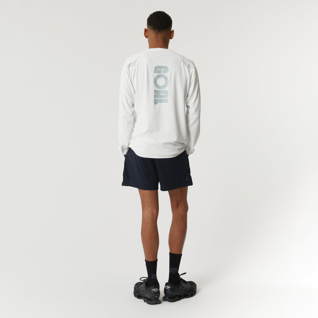 ゴールスタジオ メンズ ロング スリーブ クォーター ジップ アップ ホワイト