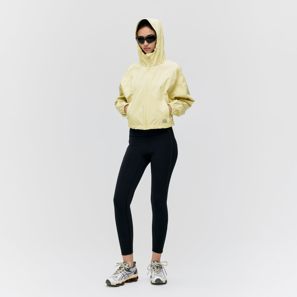 W'S 3LAYER CROPPED ACTIVE JACKET - LIGHT YELLOW