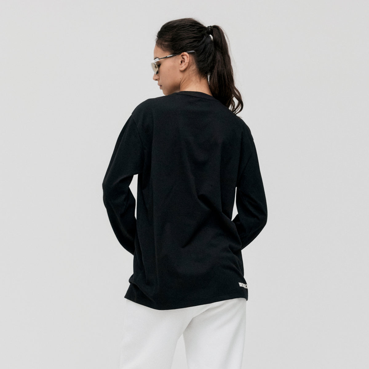 ESSENTIAL LAYERED LONGSLEEVE TEE - BLACK