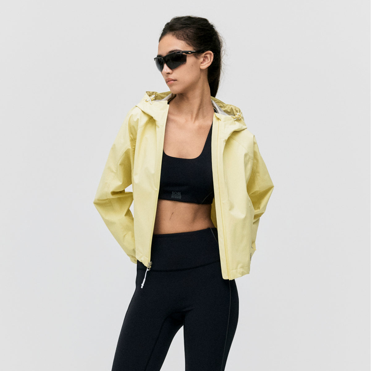 W'S 3LAYER CROPPED ACTIVE JACKET - LIGHT YELLOW