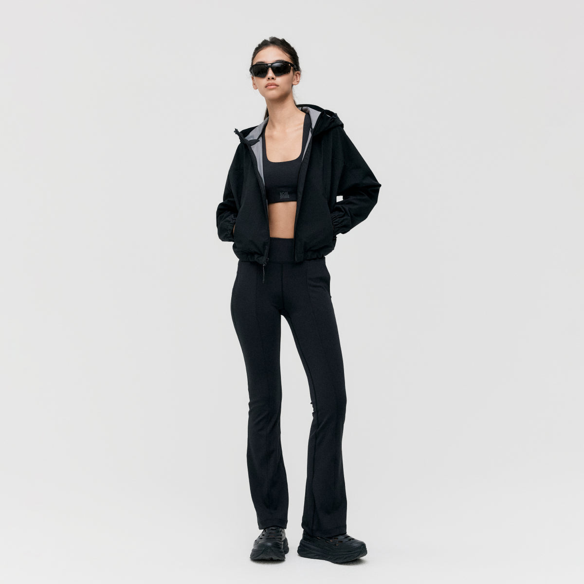 W'S 3LAYER CROPPED ACTIVE JACKET - BLACK