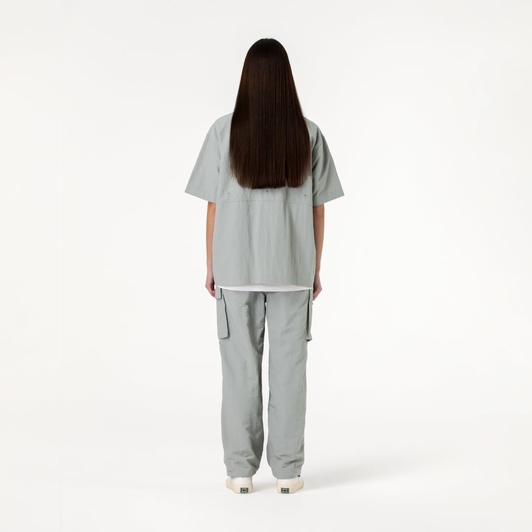 ゴールスタジオ タスラン ナイロン アウトポケット シャツ ライト カーキ