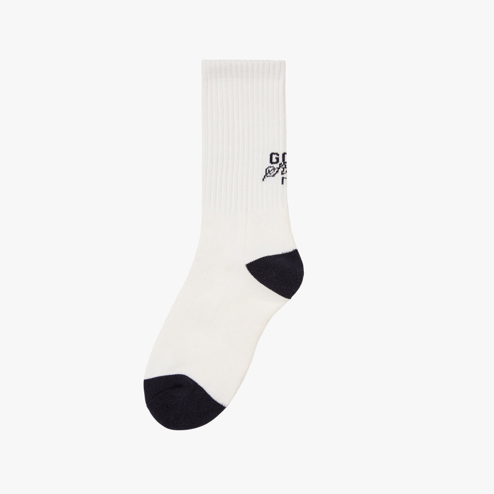 ゴールスタジオ カラー ブロック クルー ソックス ネイビー