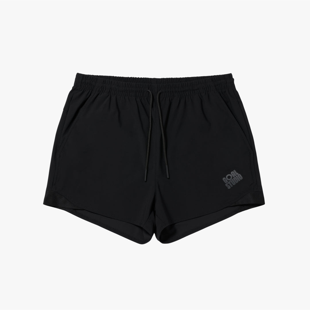 ゴールスタジオ メンズ エア スルー ショーツ ブラック