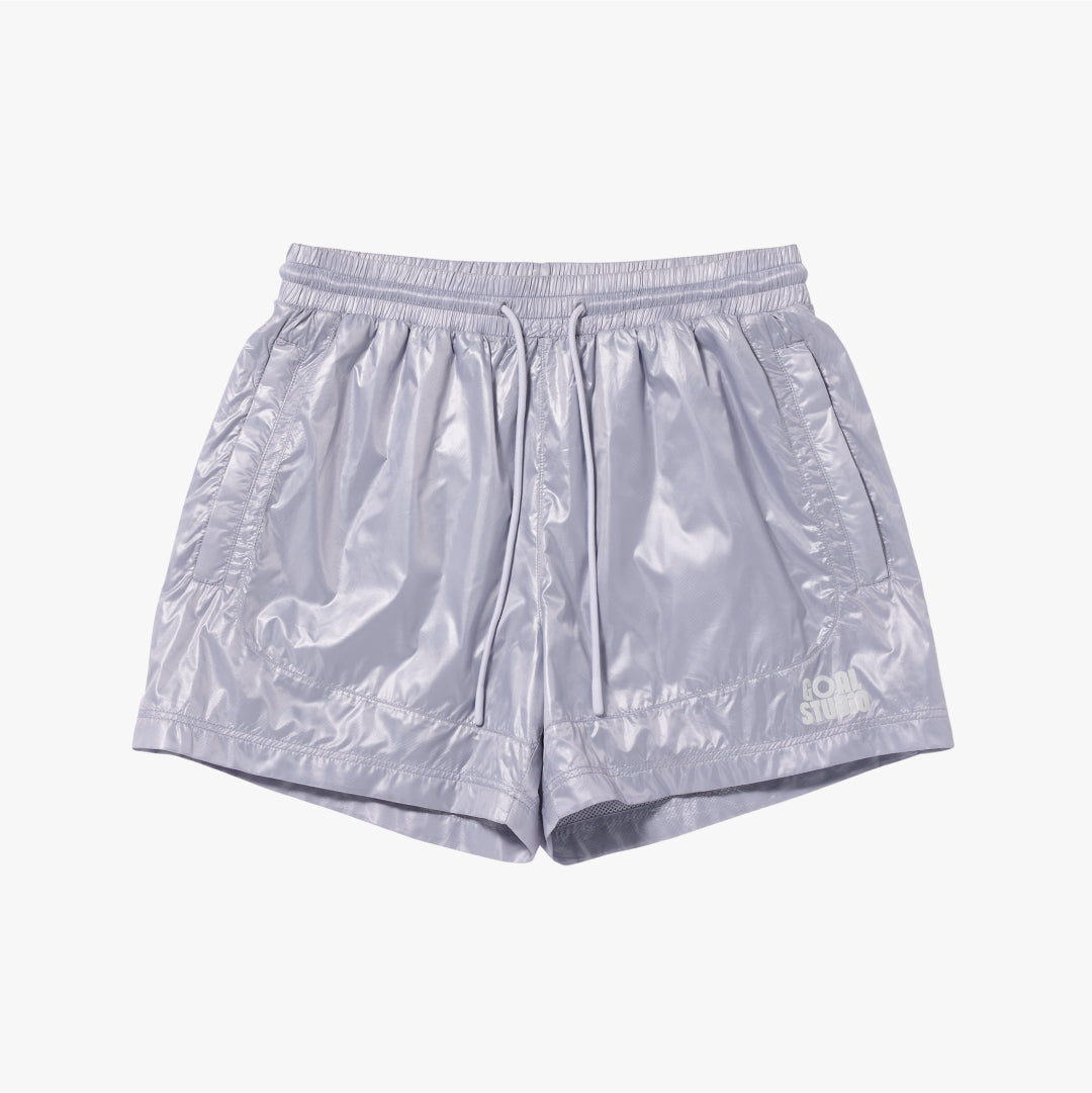 ゴールスタジオ グロッシー メッシュ ライン ショーツ ラベンダー