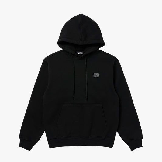 ESSENTIAL BRUSHED HOODIE - BLACK