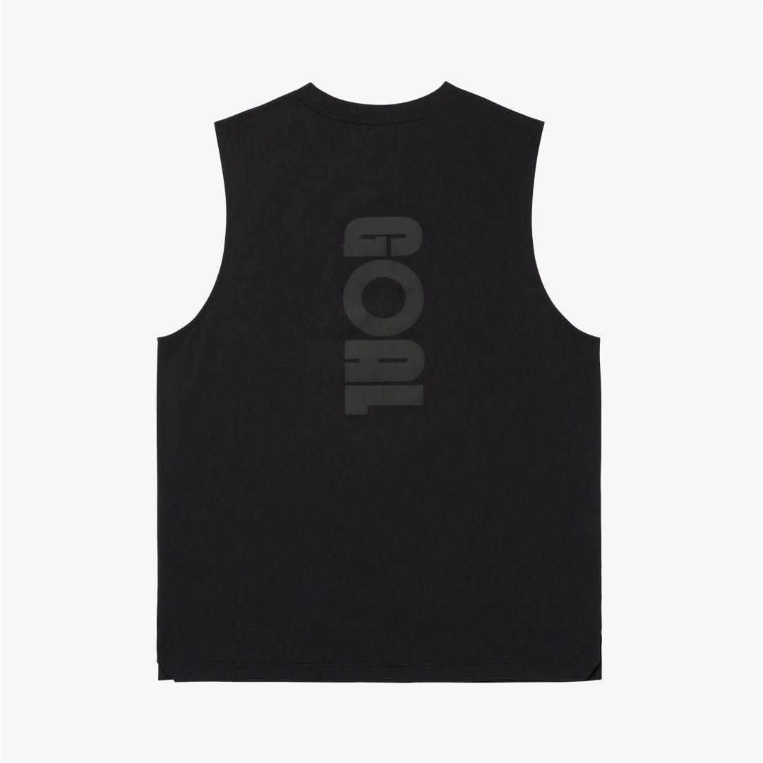 ゴールスタジオ メンズ エア ドライ スリーブレス ブラック