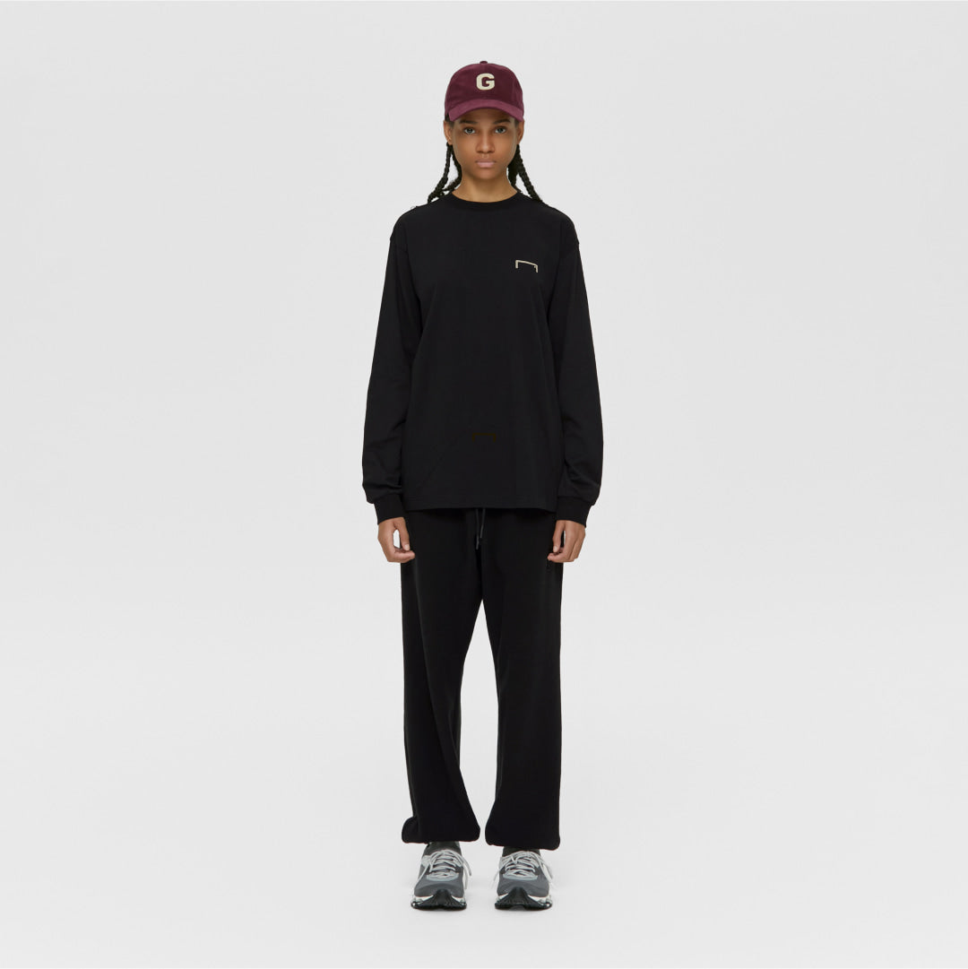 ゴールスタジオ エッセンシャル ゴール ビッグロゴ ロングスリーブ TEE ブラック