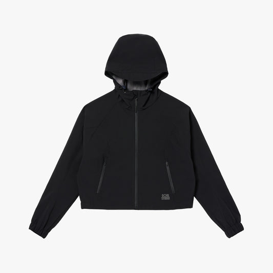 W'S 3LAYER CROPPED ACTIVE JACKET - BLACK