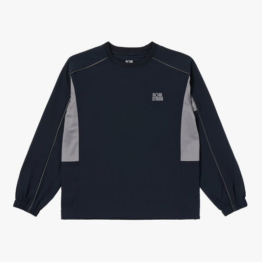 ESSENTIAL STRETCH WIND PULLOVER - NAVY