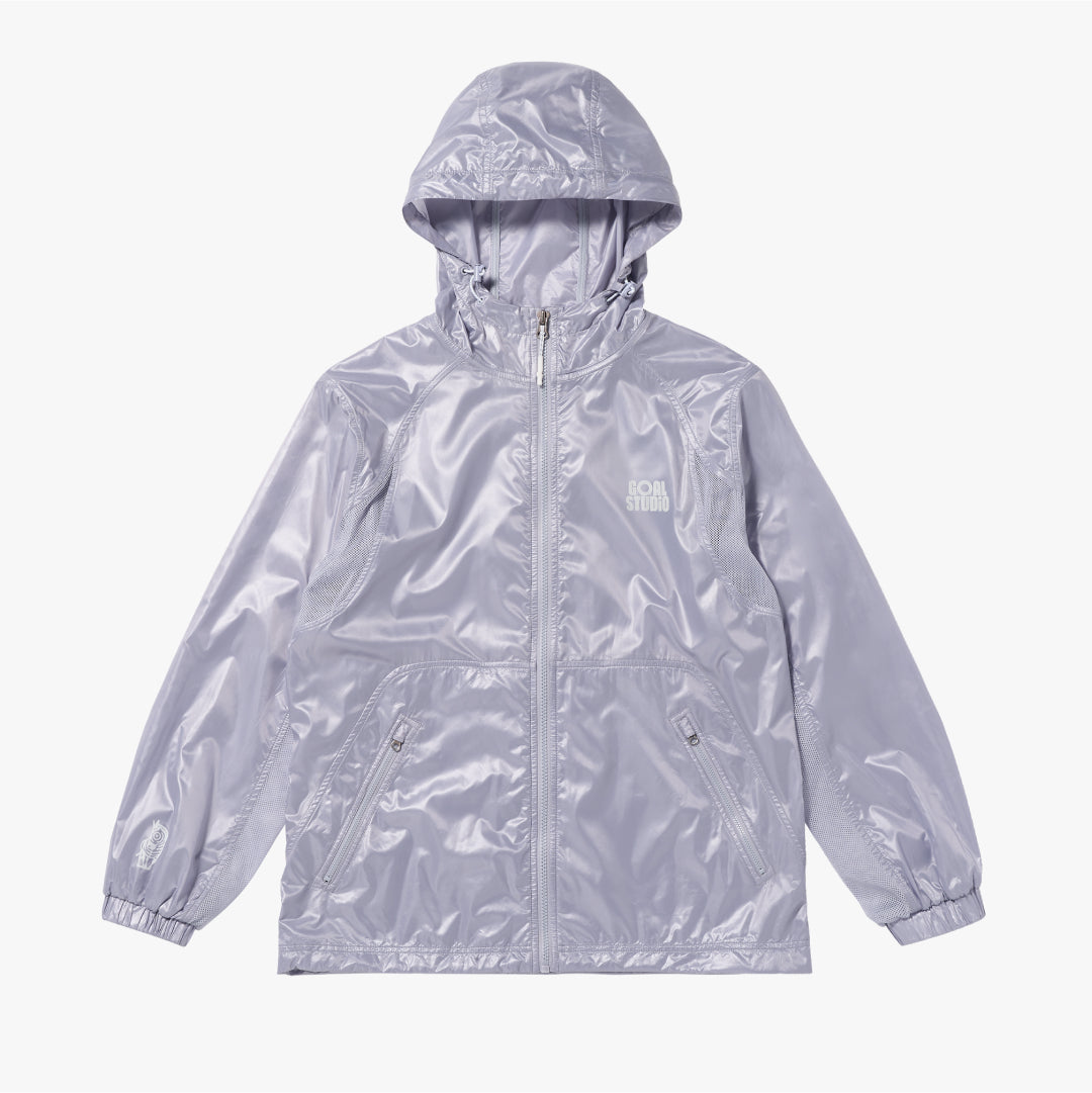 ゴールスタジオ グロッシー フーデッド ライトウェイト ジャケット ラベンダー