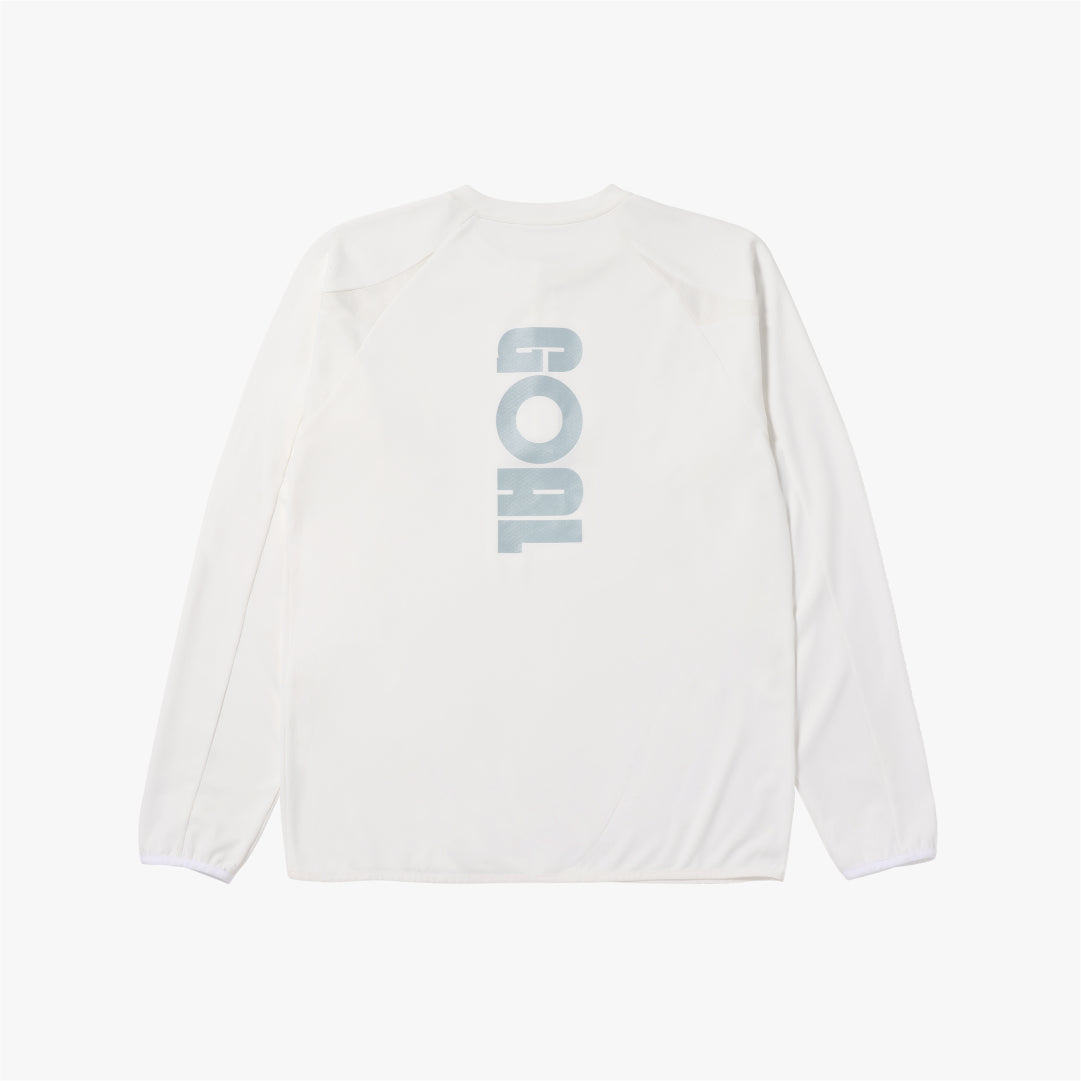 ゴールスタジオ メンズ ロング スリーブ クォーター ジップ アップ ホワイト