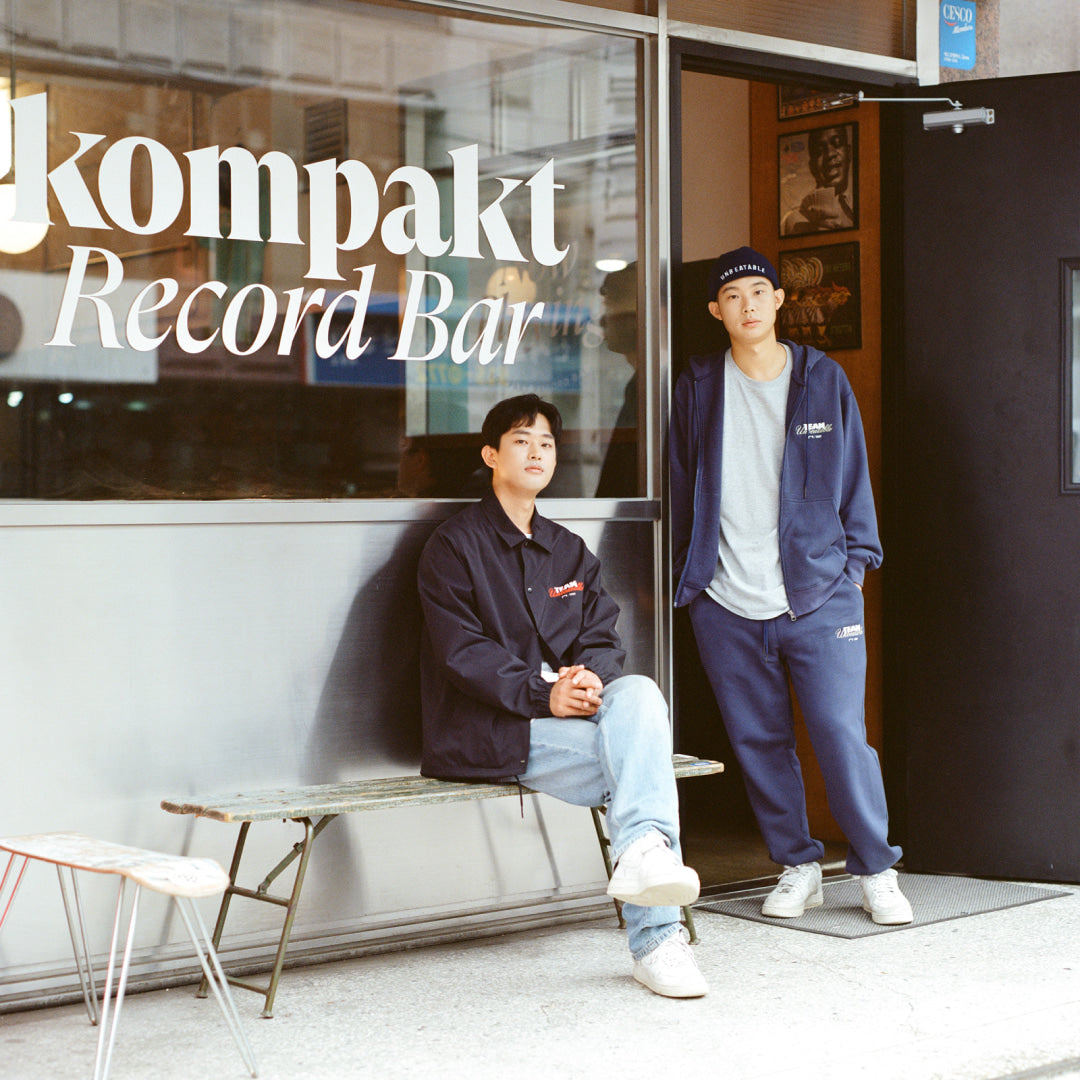 ゴールスタジオ KOMPAKT RECORD コラボ ビーニー ネイビー
