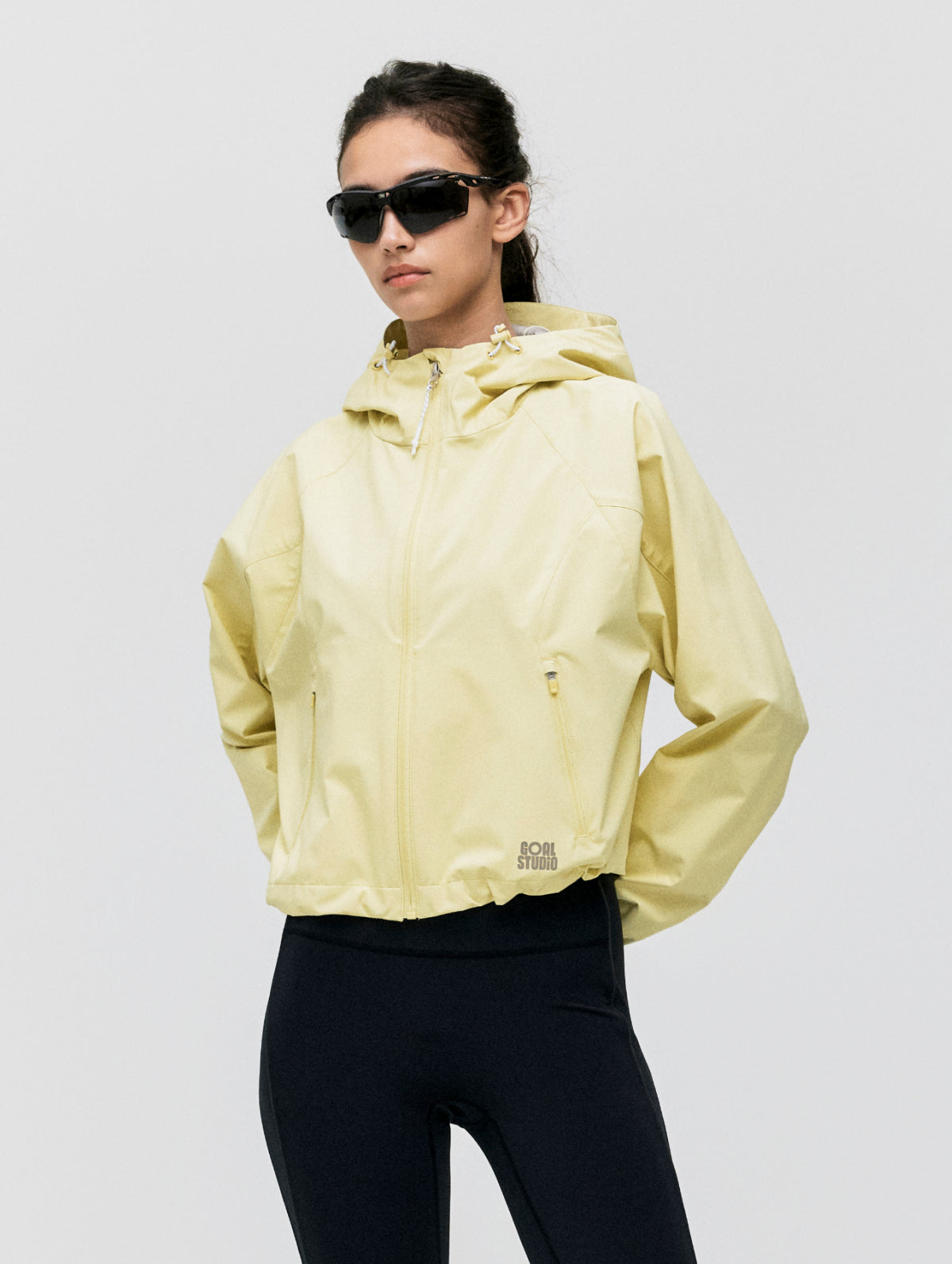 W'S 3LAYER CROPPED ACTIVE JACKET - LIGHT YELLOW