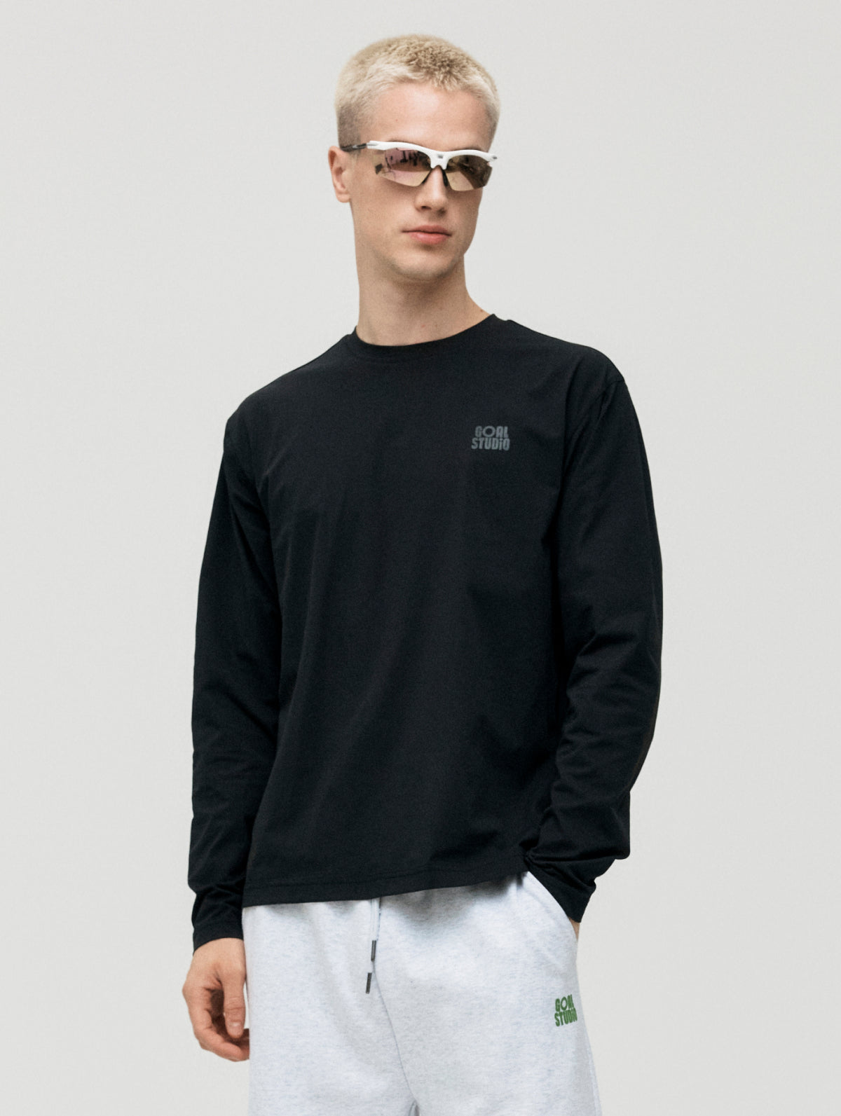 M'S AIR DRY LONGSLEEVE TEE - BLACK