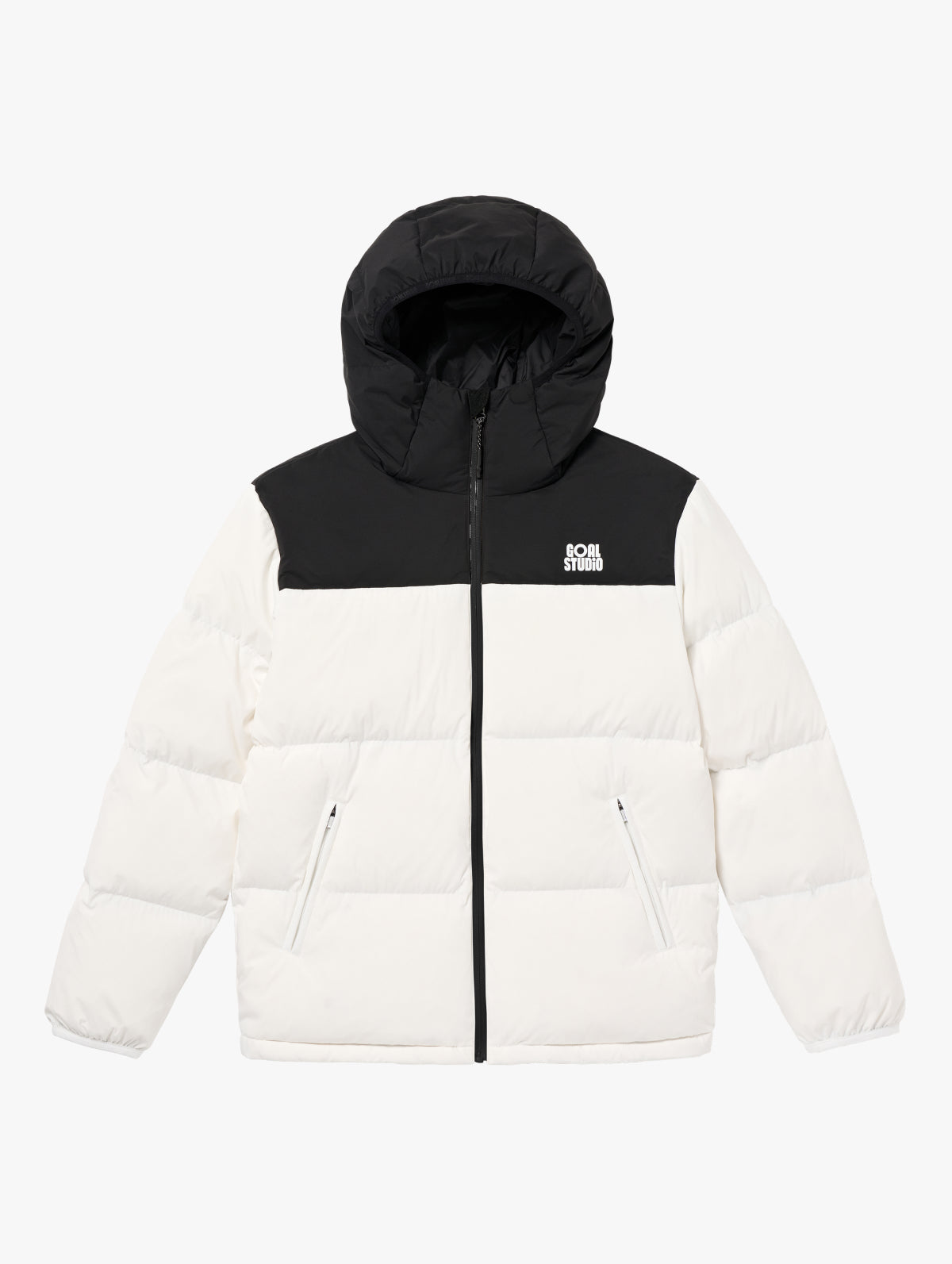 ESSENTIAL HOODED PUFFER DOWN JACKET - OFF WHITE