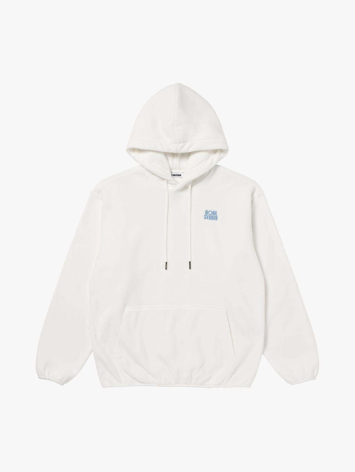 ESSENTIAL MICROFLEECE HOODIE - OFF WHITE