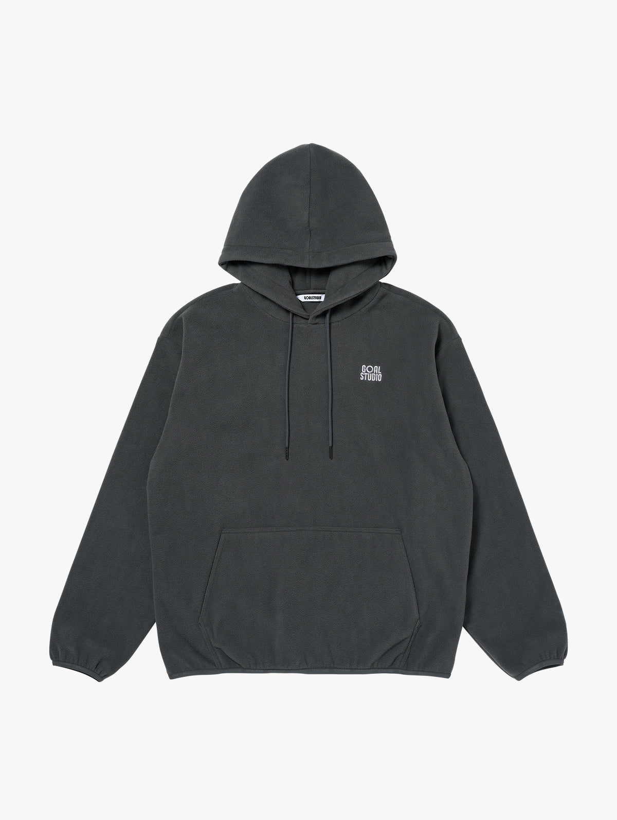 ESSENTIAL MICROFLEECE HOODIE - CHARCOAL