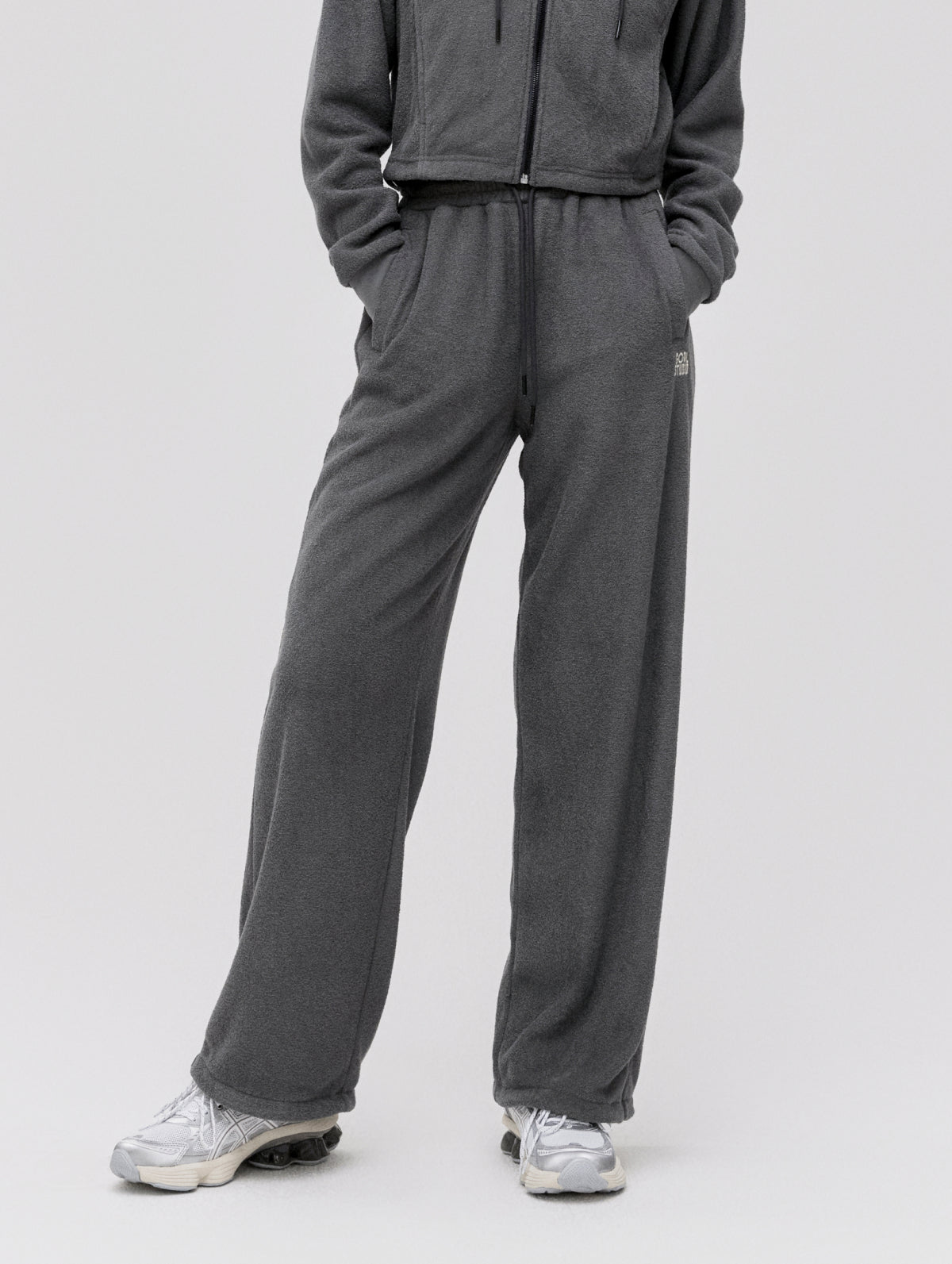 W'S TERRY FLEECE PANTS - CHARCOAL