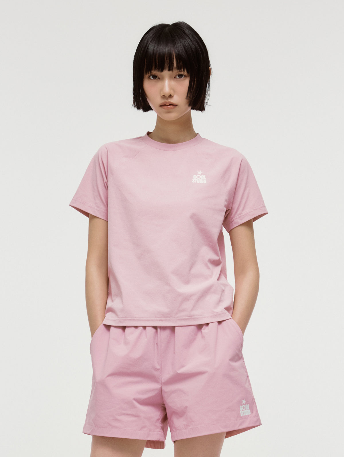 W'S ESSENTIAL AIRDRY TEE - LIGHT PINK