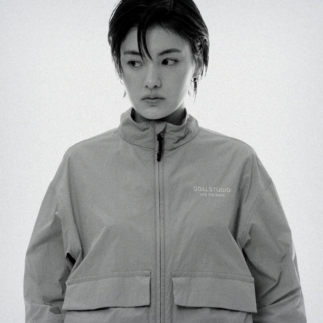 ゴールスタジオ エッセンシャル アウトポケット ジャケット ホワイト