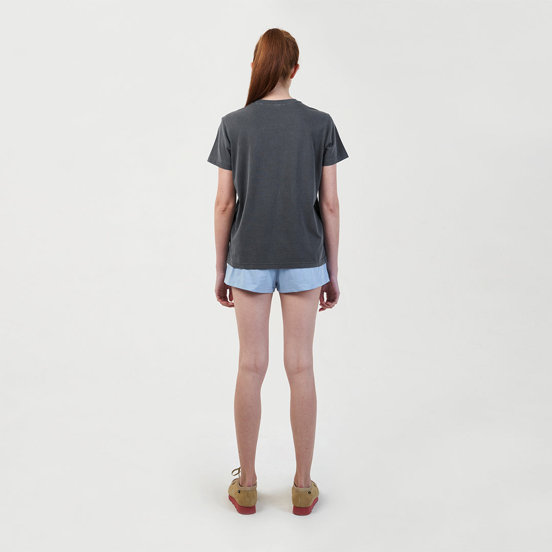 ゴールスタジオ シグネイチャー ウィメンズ ピグメント ダイ Tシャツ グレー