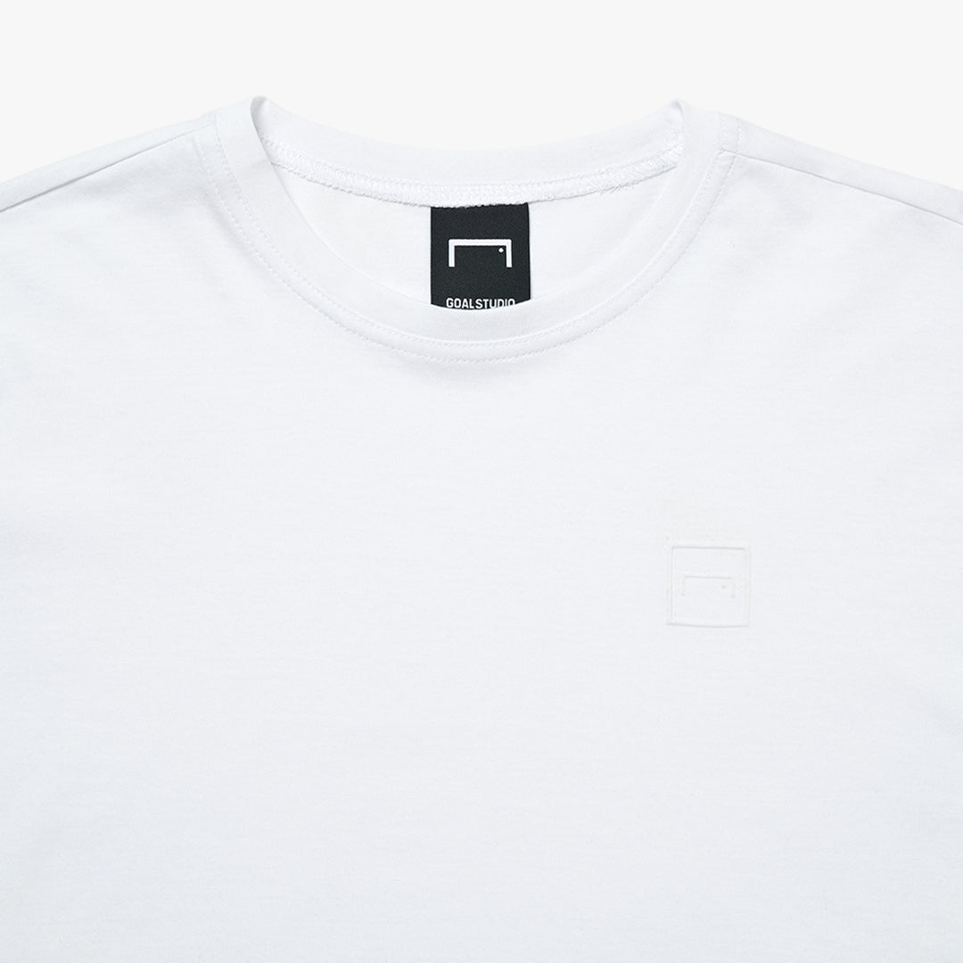 ゴールスタジオ シグネイチャー ウィメンズ クロップド ロングスリーブ Tシャツ ホワイト