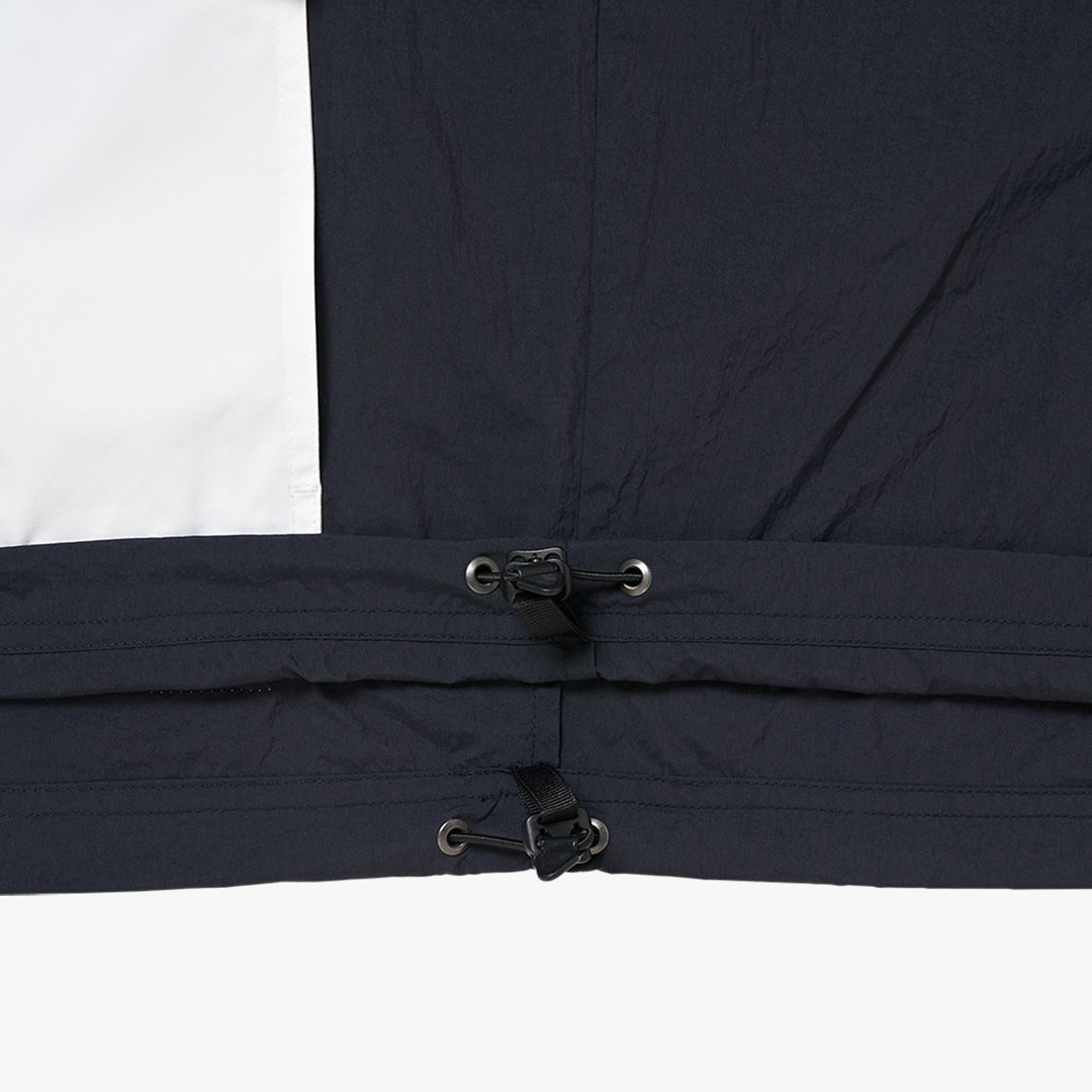 ゴールスタジオ シグネイチャー アウトポケット ナイロン ジャケット ネイビー