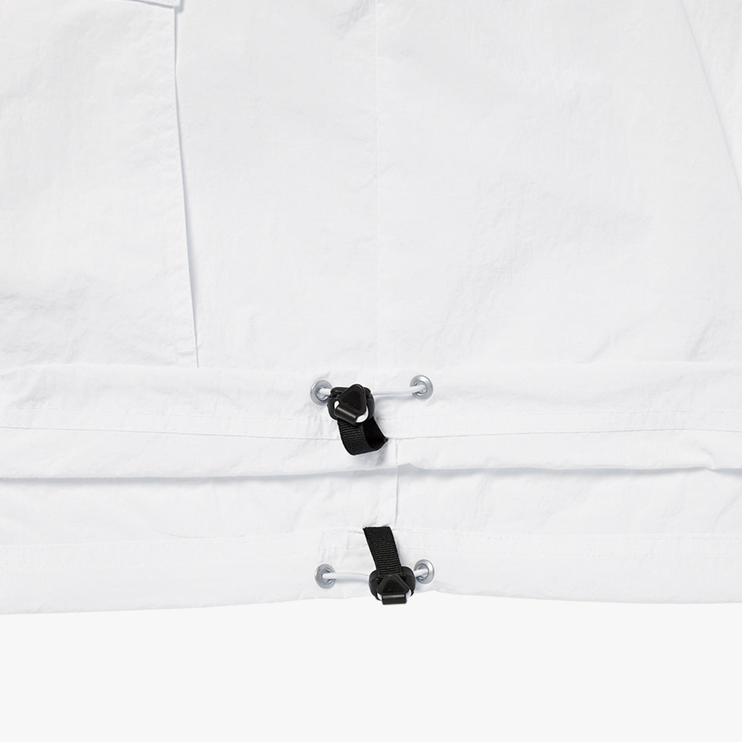 ゴールスタジオ シグネイチャー アウトポケット ナイロン ジャケット ホワイト