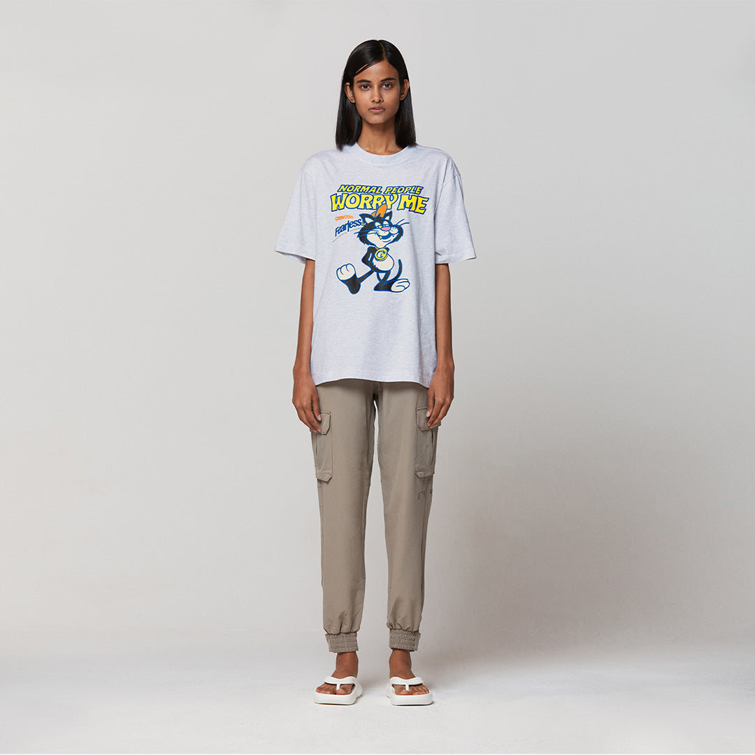 ゴールスタジオ フィアレス ビッグキャット 半袖 Tシャツ グレー