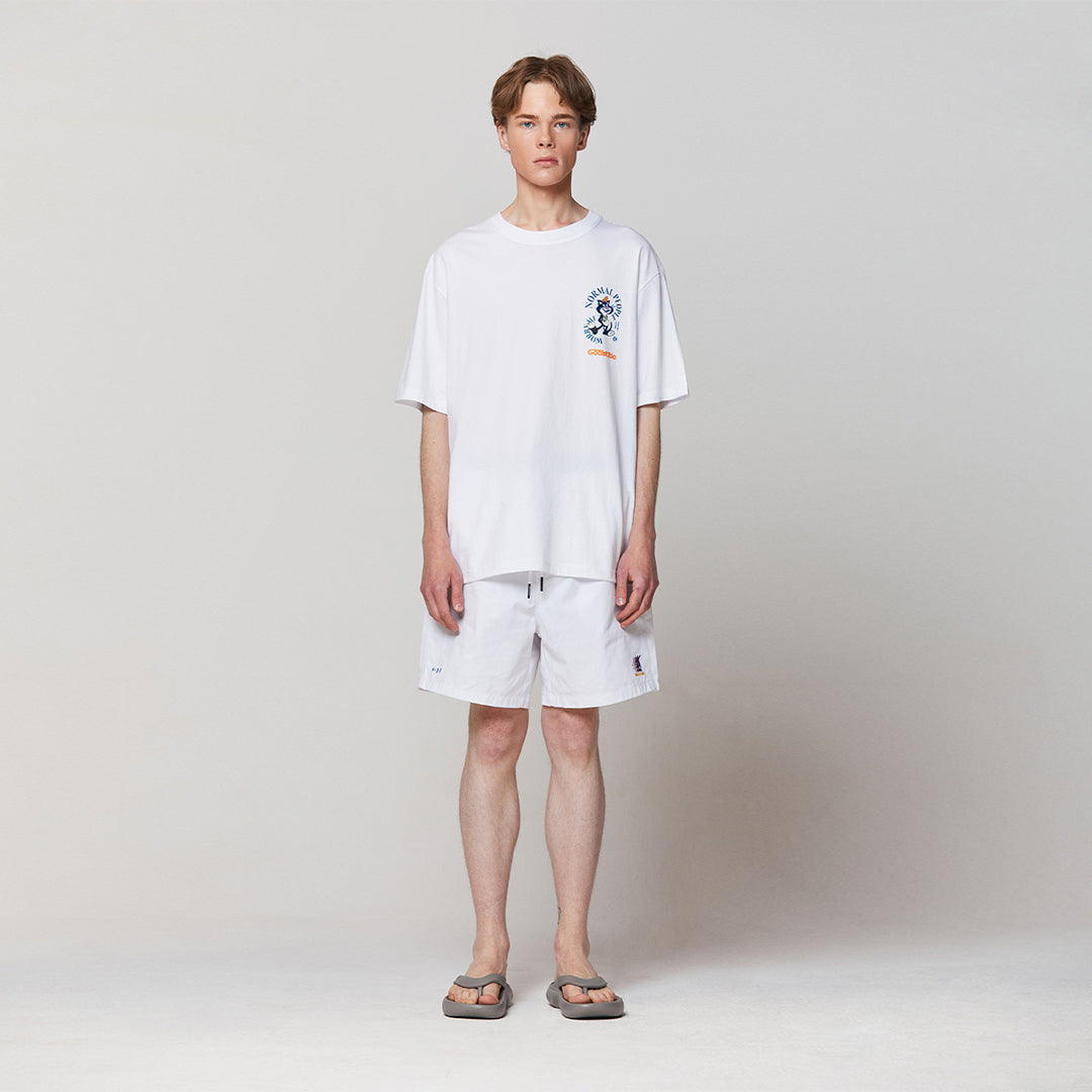 ゴールスタジオ フィアレス スパイラル 半袖 Tシャツ ホワイト