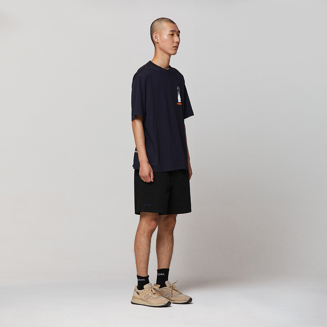 ゴールスタジオ フィアレス ビッグボム 半袖 Tシャツ ネイビー