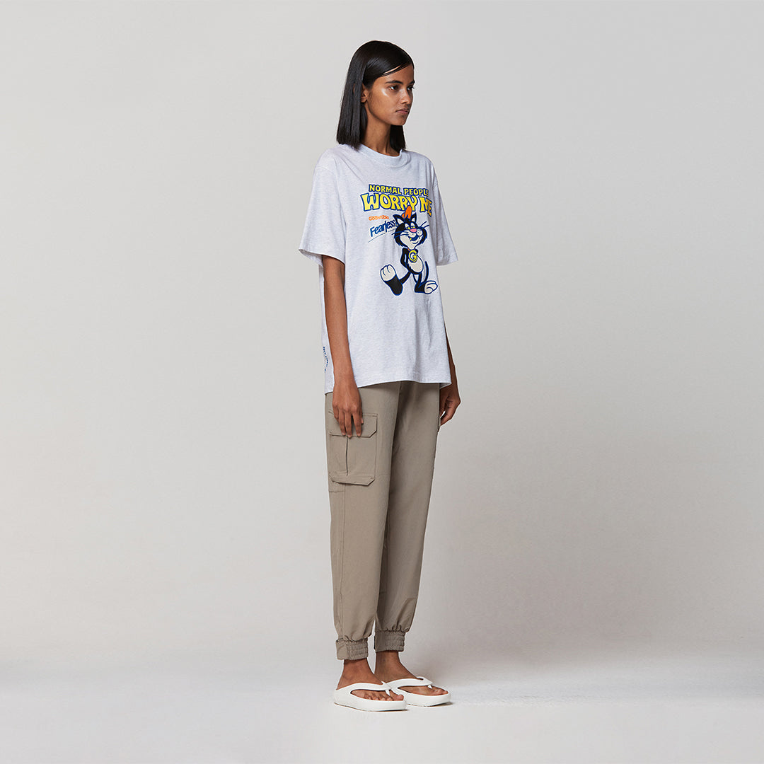ゴールスタジオ フィアレス ビッグキャット 半袖 Tシャツ グレー