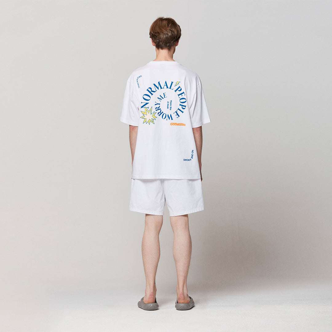 ゴールスタジオ フィアレス スパイラル 半袖 Tシャツ ホワイト