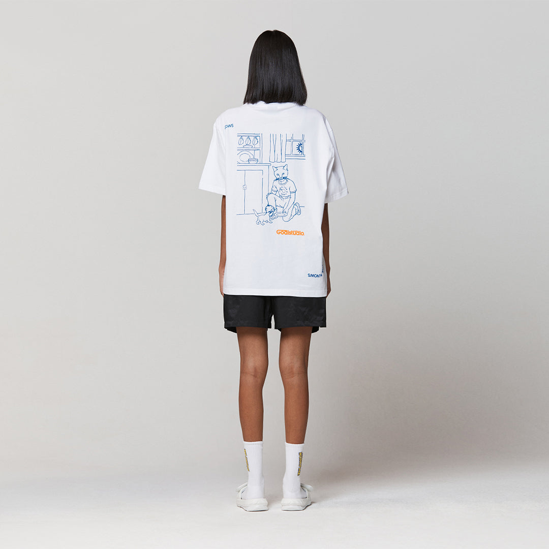 ゴールスタジオ フィアレス キャットラウス 半袖 Tシャツ ホワイト
