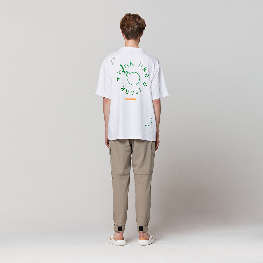 ゴールスタジオ フィアレス ビッグボム 半袖 Tシャツ ホワイト