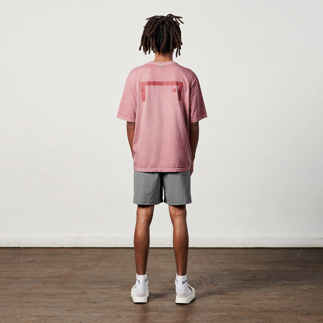 ゴールスタジオ ピグメントダイ ウォッシュ加工 半袖 Tシャツ ピンク