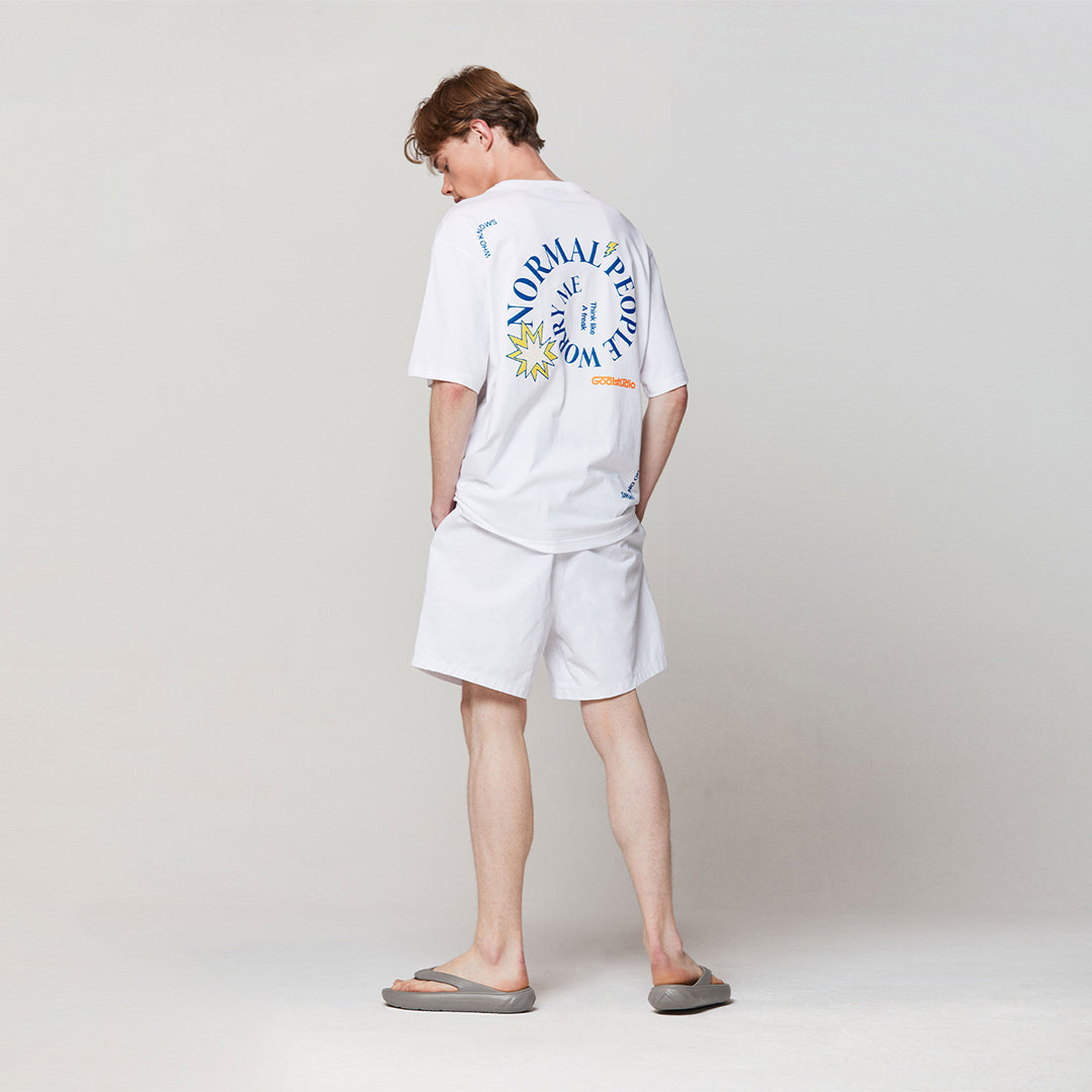 ゴールスタジオ フィアレス スパイラル 半袖 Tシャツ ホワイト